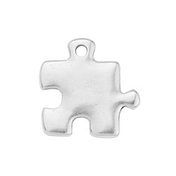 Puzzle piece motif with 1 hole - Size 20x20mm