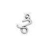Zodiac sign Pisces with 2 rings - Size 10x12.7mm