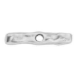 Bar hammered part 2 of toggle clasp - Size 6.2x6.1mm