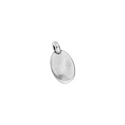 Oval motif hammered 12mm 1.5mm - Size 6.8x12.2mm - Hole 1.5mm