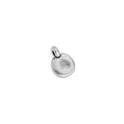 Round motif hammered 9mm 1.5mm - Size 6.7x9.2mm - Hole 1.5mm