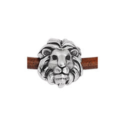 Lion's head bead 4mm - Size 12.6x14mm - Hole 4mm
