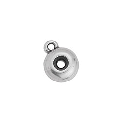 Bead stopper with ring 10mm 2.5mm - Size 10.2x12.9mm - Hole 2.5mm
