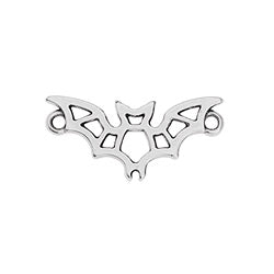 Bat wireframe 23mm with 2 rings - Size 23x10.9mm