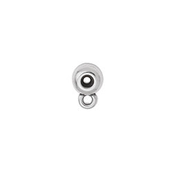 Bead stopper with ring 6mm 1.5mm - Size 6.3x9.4mm - Hole 1.5mm