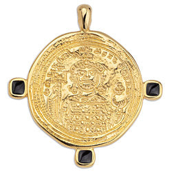 Saint icon stamp pendant for 2mm - Size 37x40mm - Hole 2.5mm