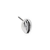 Earring cowrie shell 11mm with titanium pin - Size 7.6x10.9mm