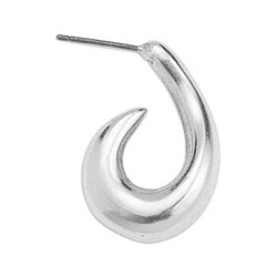 Earring hook bold with titanium pin - Size 17x25.7mm