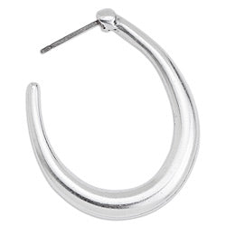 Earring bold hook 32mm with titanium pin - Size 26.1x32.7mm