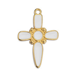Dagger cross motif pendant - Size 19.1x27.9mm