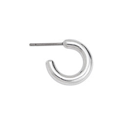 Earring hoop 3/4 13mm with titanium pin - Size 13.4x13.3mm