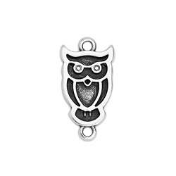 Owl motif with 2 rings - Size 11.2x21.2mm