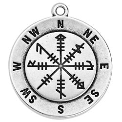 Compass motif pendant - Size 34x38.3mm