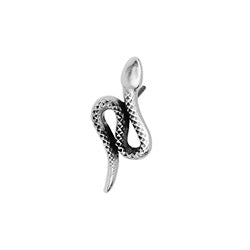 Earring snake with titanium pin - Size 19x8mm