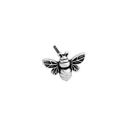Earring bee with titanium pin - Size 11.8x8.5mm