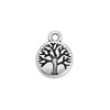 Tree of life motif double face pendant - Size 12.4x16mm
