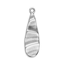 Drop motif 29mm with ripple effect pendant - Size 8.3x27.75mm