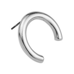 Earring vertical hoop 3/4 with titanium pin - Size 24.15x20.75mm