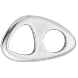 Component asymmetric shape with 2 holes - Size 35.3x21mm