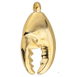 Lobster claw motif pendant - Size 18.8x37mm - Hole 3mm