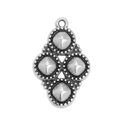Ethnic motif with 4 pyraminds pendant - Size 16.2x25.5mm