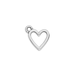 Heart wireframe charm - 11,5x11,5mm