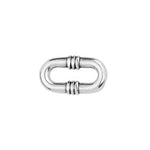 Chain oval ring with rope - Size 9.1x16mm