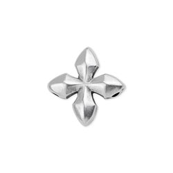 Cross motif with 2 holes 1.5mm - Size 15.3x15.8mm - Hole 1.5mm