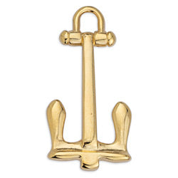 Gothic anchor pendant - Size 16.7x33.4mm