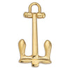 Gothic anchor pendant - Size 16.7x33.4mm