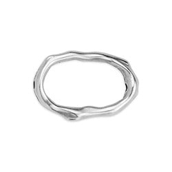 Oval ring component organic with 1 hole 1.5mm - Size 21.1x14.3mm - Hole 1.5mm
