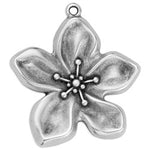 Flower organic pendant - Size 37.1x40.5mm