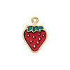 Motif strawberry pendant - Size 12.5x18.5mm