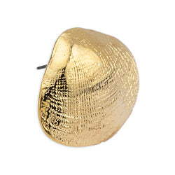 Earring clam shell with titanium pin - Size 28.9x23.9mm
