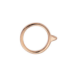 Ring part 1 of toggle claps with ring for 1.5mm - Size 14.3x17mm - Hole 1.5mm