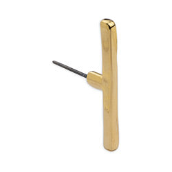 Earring organic bar part of toggle clasp titan pin - Size 2.5x29.6mm