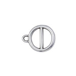 Minimal ring part 1 of toggle clasp pendant - Size 12.6x15.6mm
