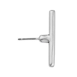 Earring bar part of toggle clasp with titanium pin - Size 26.5x2.4mm