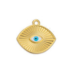 Eye motif with navette setting 4248 pendant - Size 19.2x17.1mm