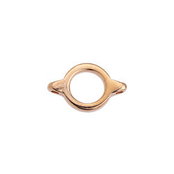 Component ring with grains with 2 rings 1.5mm - Size 10x16.2mm - Hole 1.5mm