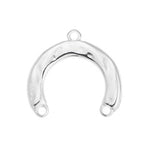 Component horseshoe organic with 3 rings - 22,8x21,5mm