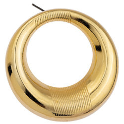 Earring bold circle with titanium pin - 43,5x43,4mm