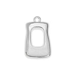 Cross with rounded squares pendant - 15,7x20,4mm