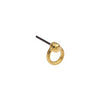 Earring horseshoe with 2 rings titanium pin - 22x18,6mm