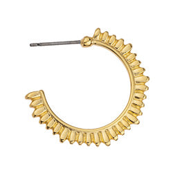 Earrings hoop 3/4 with titanium pin - 1,6x24,8mm