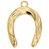 Organic horseshoe motif pendant - 29,4x40,2mm
