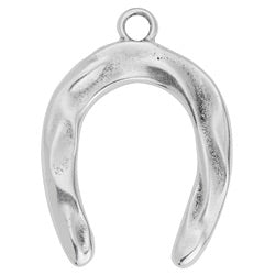 Organic horseshoe motif pendant - 29,4x40,2mm