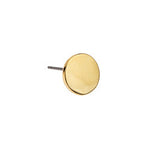 Earring disc 10mm engavable with titanium pin - 10x10mm