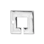 Square clasp with one hole - 19,6x19,4mm