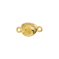 Motif sea snail with 2 rings - 8,5x15,9mm